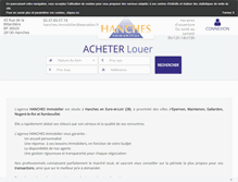 Tablet Screenshot of hanches-immobilier.fr